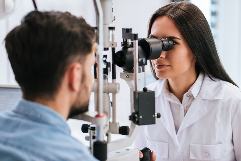 Doctor And Patient In Ophthalm